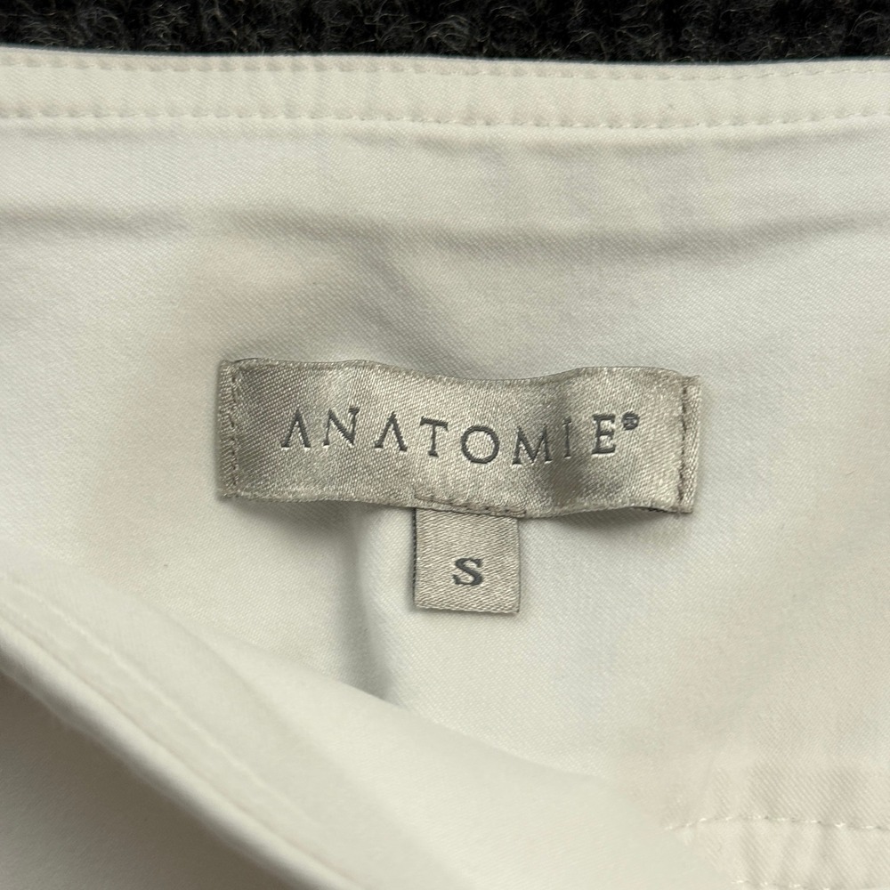 Anatomie Sonia Pants Womens S White High Rise Slim Stretch Travel Trousers - Picture 4 of 13